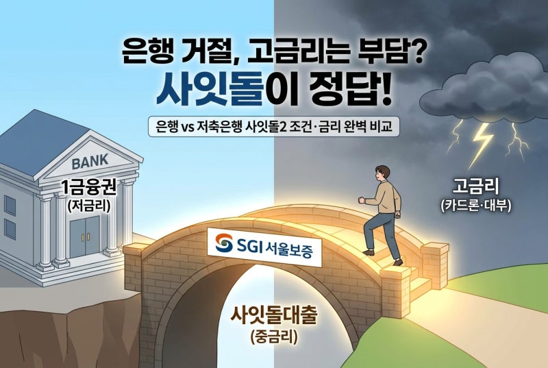 사잇돌대출 조건 은행 사잇돌 저축은행 사잇돌2 차이 한도 금리 중도상환수수료