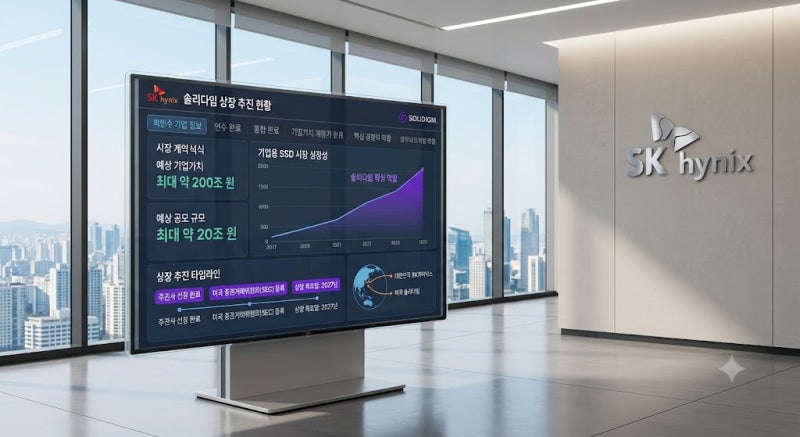 SK하이닉스 솔리다임 상장 추진, 왜 지금일까? 2027년 미국 증시 상장 가능성 총정리