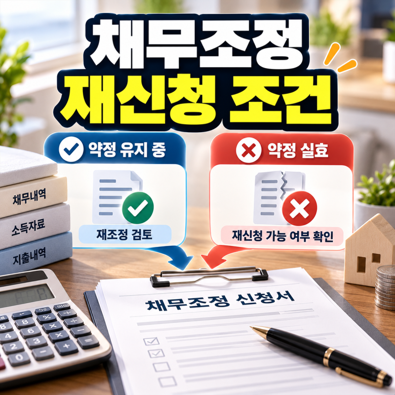 채무조정 실효됐는데, 다시 신청할 수 있을까?