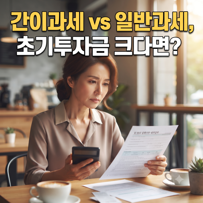 창업 간이과세자 vs 일반과세자 뭐가 유리할까? 2026 기준｜세금 계산 비교·인테리어 환급·배....