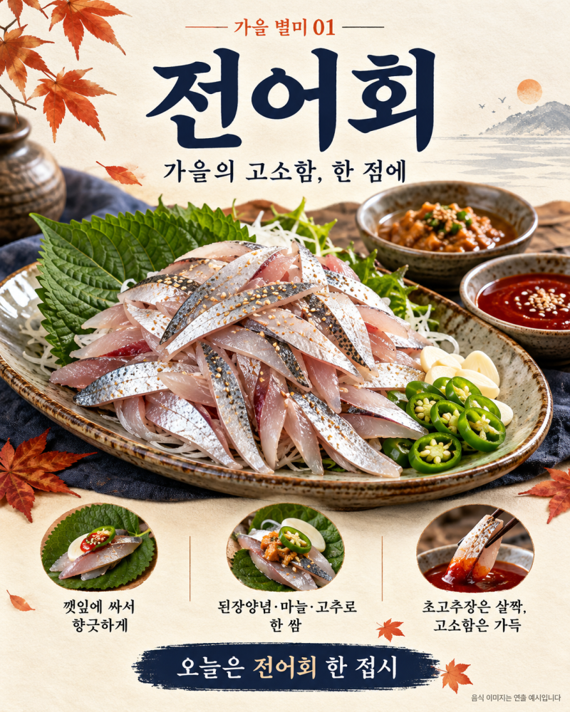 전어회무침 맛있게 먹는 법, 가을 전어회 쌈부터 새콤달콤 양념까지