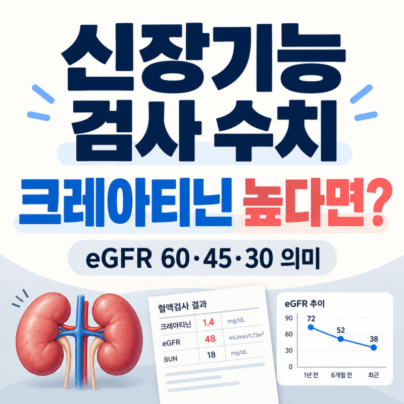 신장기능 검사 수치, 크레아티닌·사구체여과율은 어떻게 볼까?