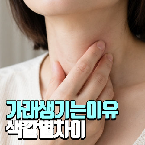 노란 가래 vs 하얀 가래, 색깔별 가래 생기는 이유