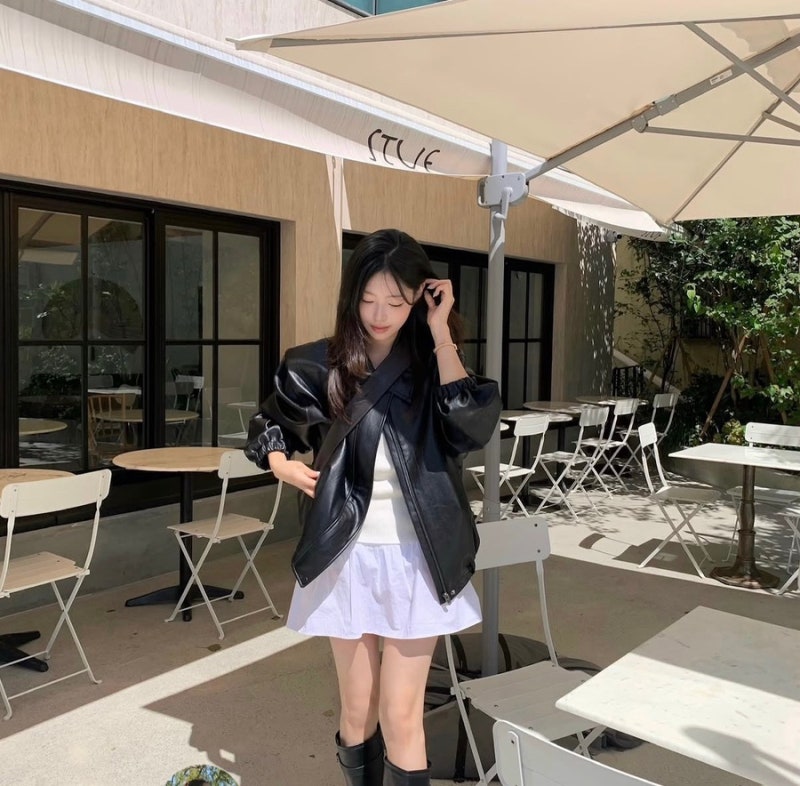 라플리에 헤일리 레더 자켓 위시리스트 후기