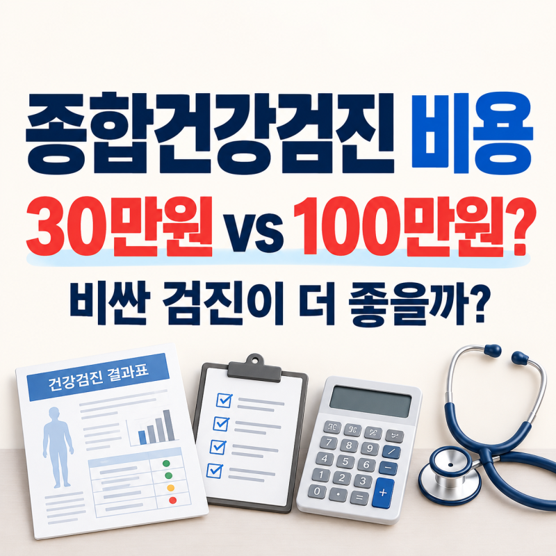 종합건강검진 비용, 패키지 가격 비교할 때 어떤 항목을 봐야 할까?