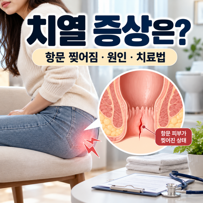 치열 증상은? 항문 찢어짐 원인·치료법·치핵과 차이까지