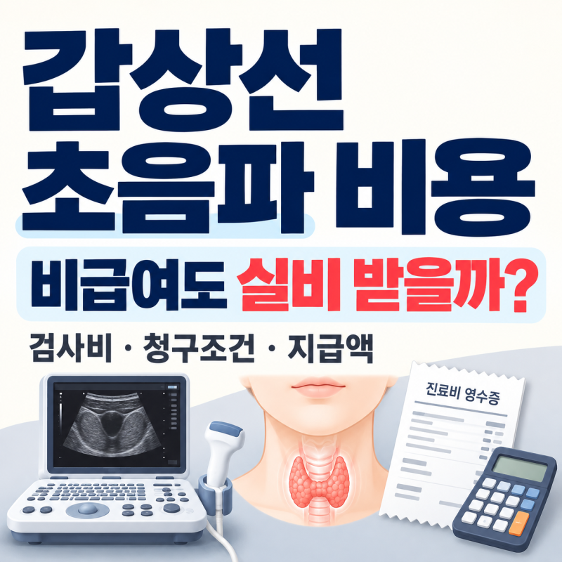 갑상선 초음파 비용, 비급여도 실비 청구하면 환급받을 수 있을까?