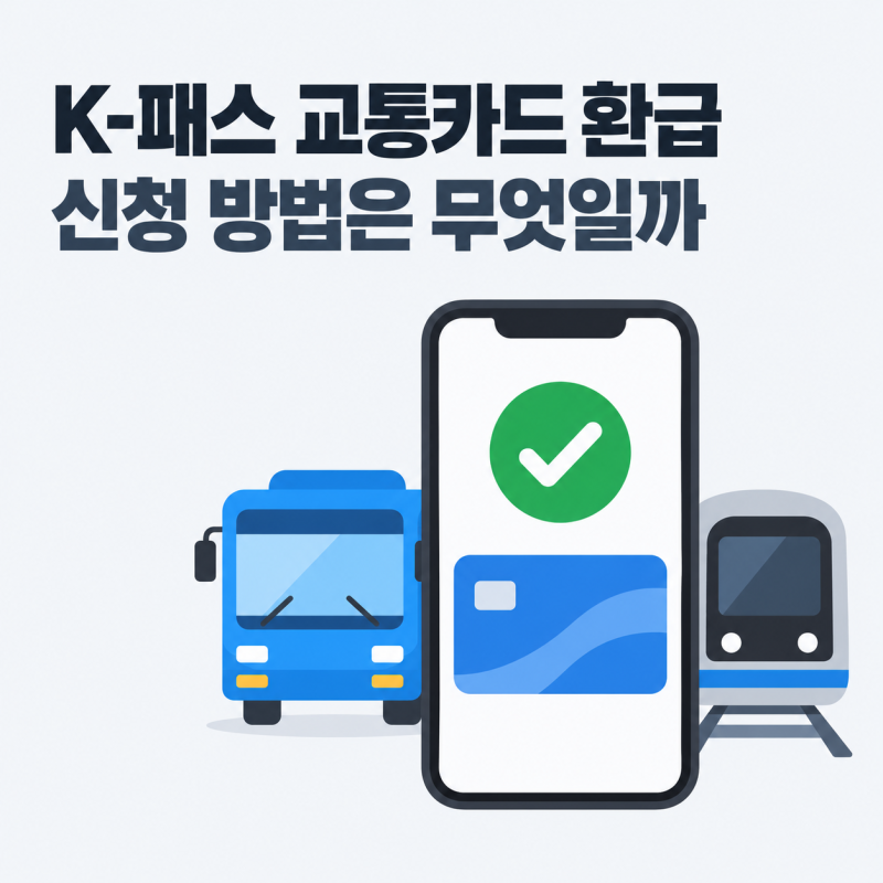 K-패스 교통카드 환급 신청 방법은 무엇일까? 적립 기준부터 알뜰교통카드 전환까지