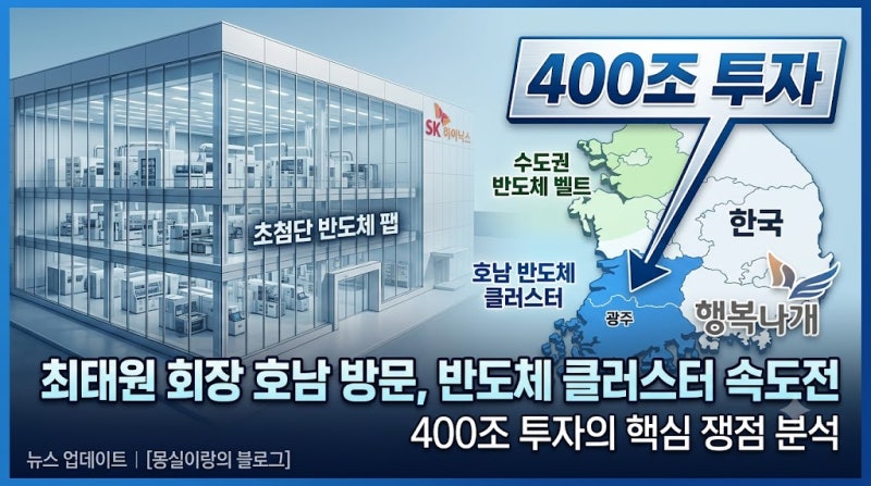 최태원 회장이 직접 찾은 호남 반도체 클러스터, 400조 투자 속도전의 핵심 쟁점