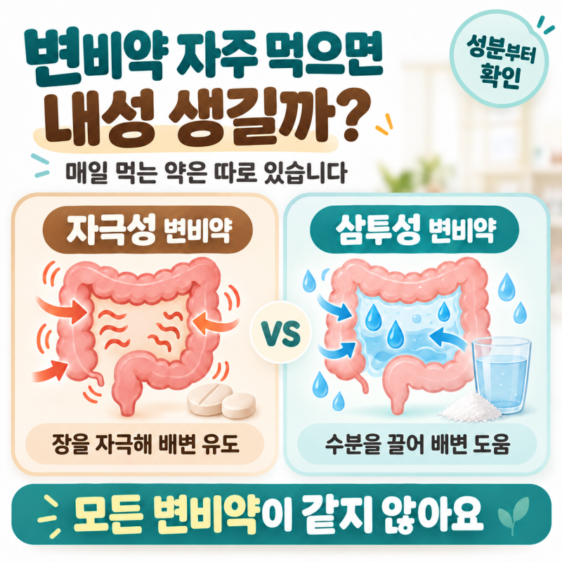 변비약 자주 먹으면 장이 게을러질까? 매일 먹는 약과 급할 때 쓰는 약은 다릅니다