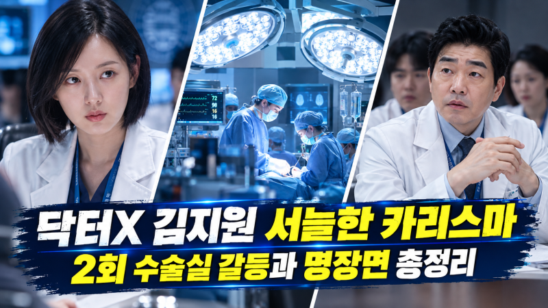 닥터X 김지원 지금까지 본 적 없는 역대급 연기 변신, 알고 가면 소름 돋는 "이 포인트"