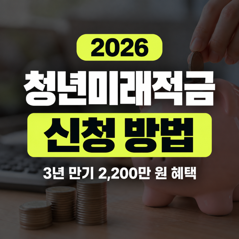 청년미래적금 가입 자격 및 신청 방법 총정리: 3년 만기 2,200만 원 혜택