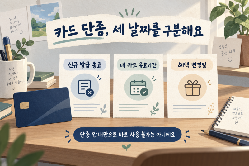 신용카드 단종 문자 받았다면, 유효기간·혜택·해지 전 확인할 것