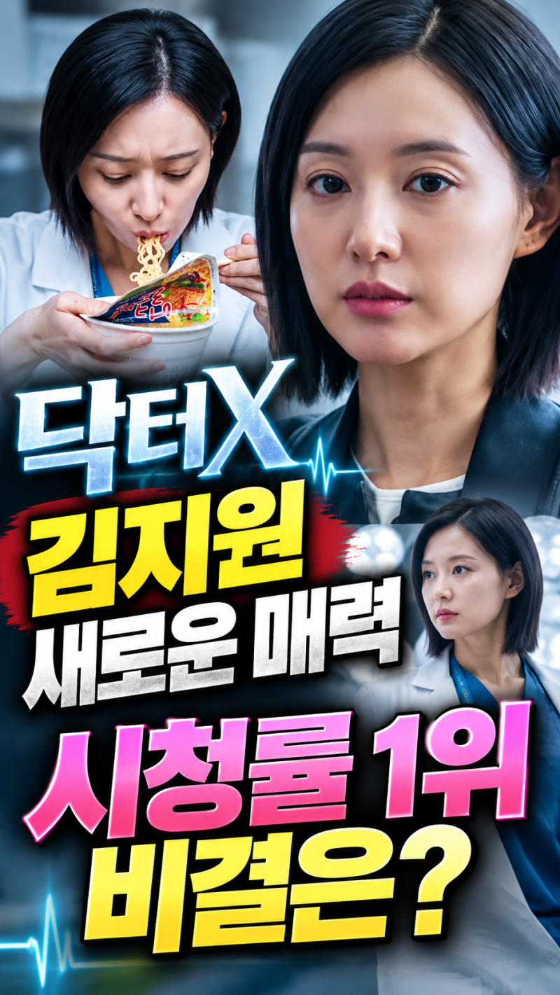 닥터x 김지원 새로운 매력, 시청률 1위 비결은?