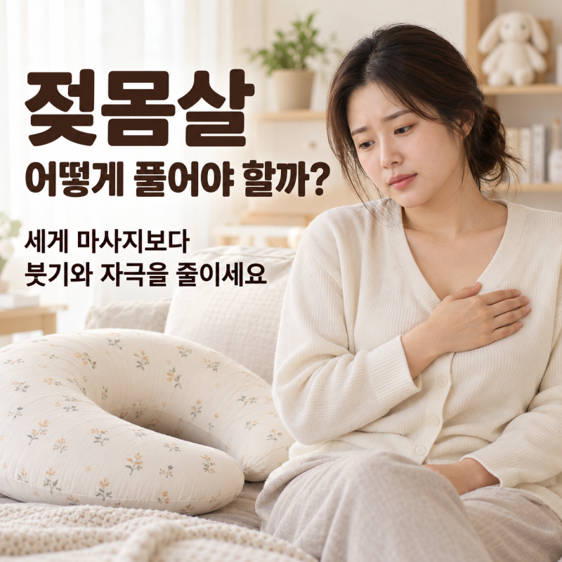 젖몸살 너무 아플 때, 냉찜질·수유 방법과 병원 가야 하는 기준