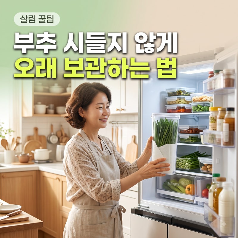부추 시들지 않게 오래 보관하는 법