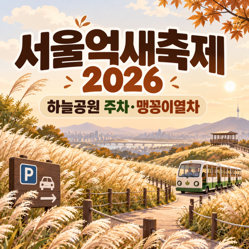 서울억새축제 10월 17일 개막｜하늘공원 주차·맹꽁이열차 요금·야간 관람 총정리
