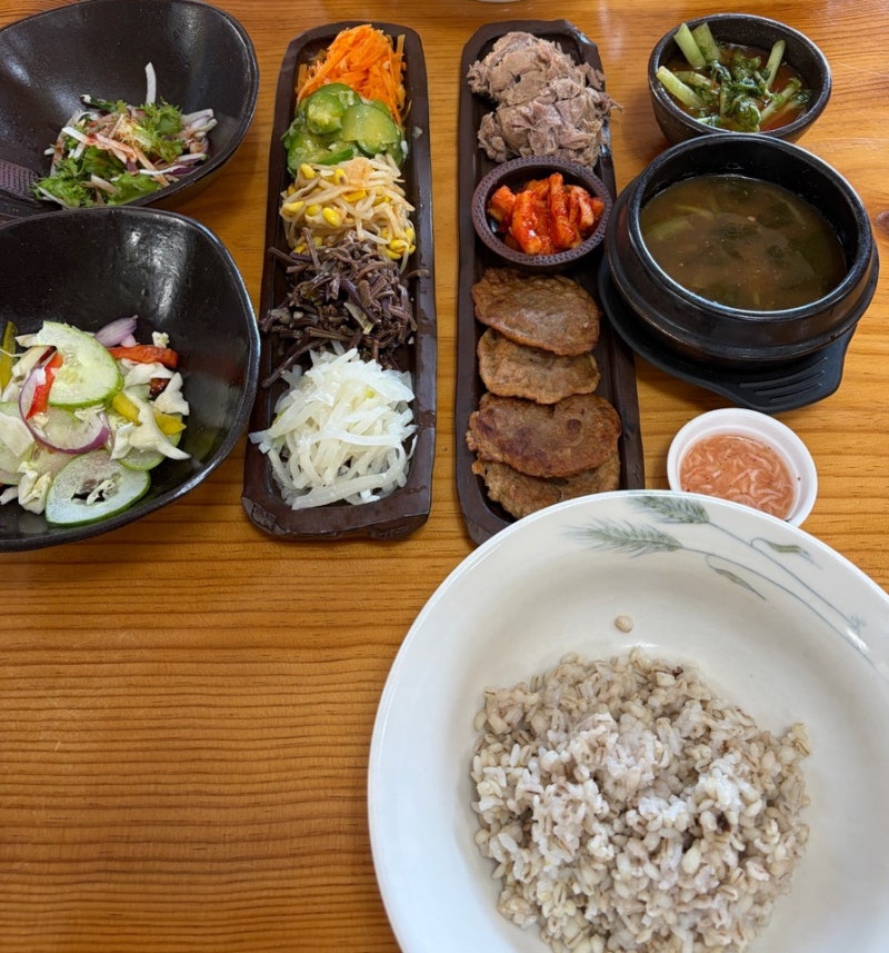 [청주 내수 맛집] 청주 근교 다래목장 근처 속 편한 집밥! '초정솥밥보리밥집' 솔직 후기