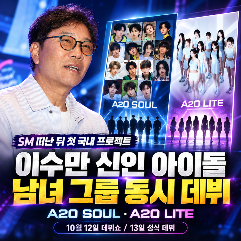 이수만 신인 아이돌, 남녀 그룹 동시 데뷔하는 이유