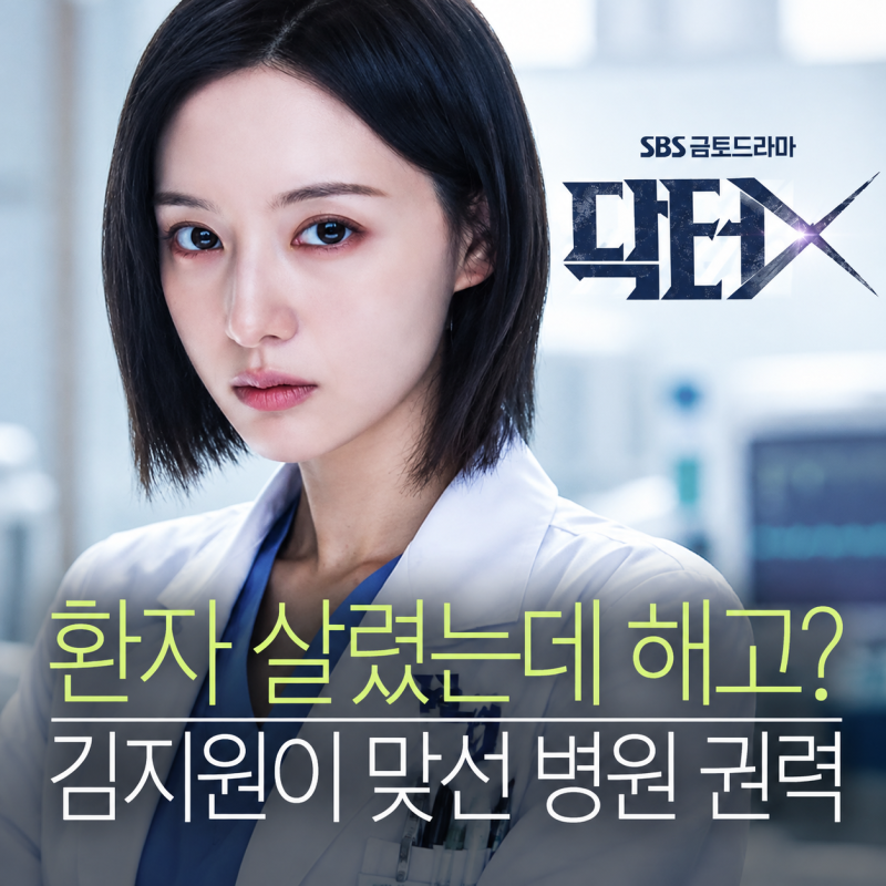 「“환자를 살렸는데 해고라고?” 김지원, 닥터X 첫 회부터 벌어진 황당한 일」