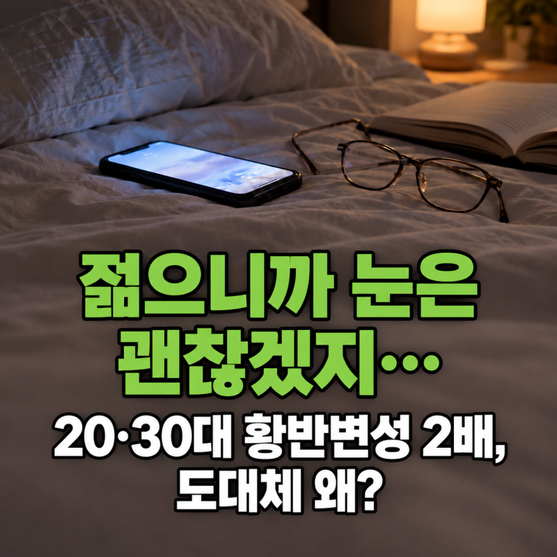 “젊으니까 눈은 괜찮겠지…” 20·30대 황반변성 2배, 도대체 왜?