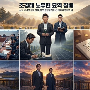 조경태 노무현 묘역 참배 금도 무너진 정치 사죄