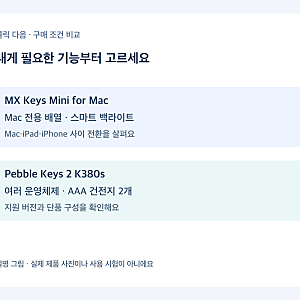 맥용 키보드, MX Keys Mini for Mac과 K380s 중 어떤 걸 고를까?