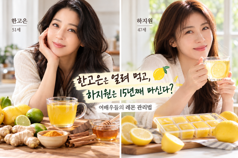 한고은은 뱃살 때문에, 하지원은 동안 피부 때문에? 두 여배우의 레몬 비법 ①