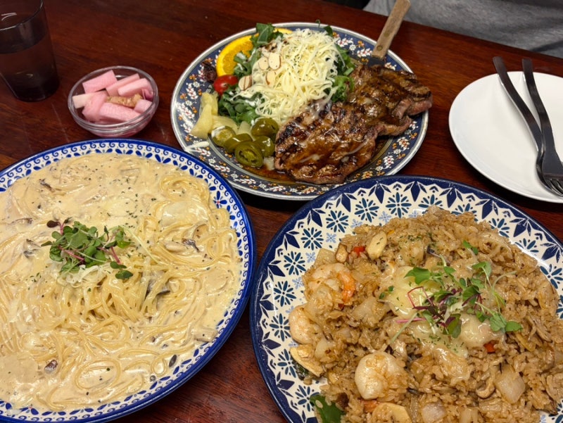 천호역 파스타 맛집 로니로티 주차 3인 메뉴 추천 맛 후기