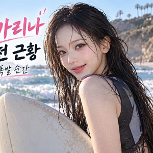 에스파 카리나 말리부 서핑 도전, 무대 밖 자연스러운 매력에 팬들 주목