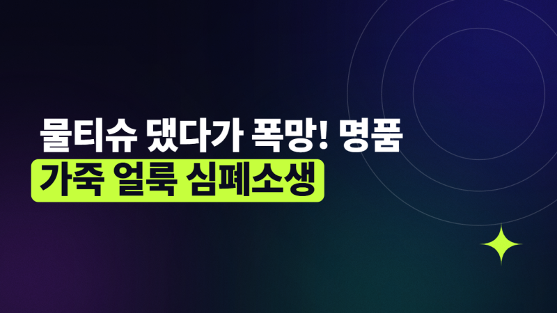 명품 가죽 가방 얼룩 지우다 망치는 실수: 카프스킨 vs 사피아노 관리법과 셀프 클리닝 체크....