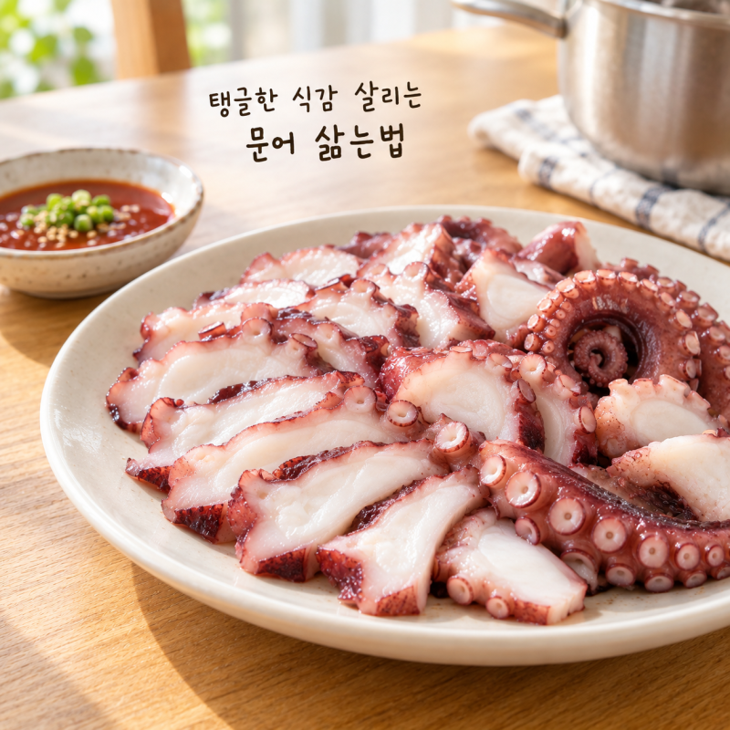 탱글한 식감을 살리는 문어 삶는법