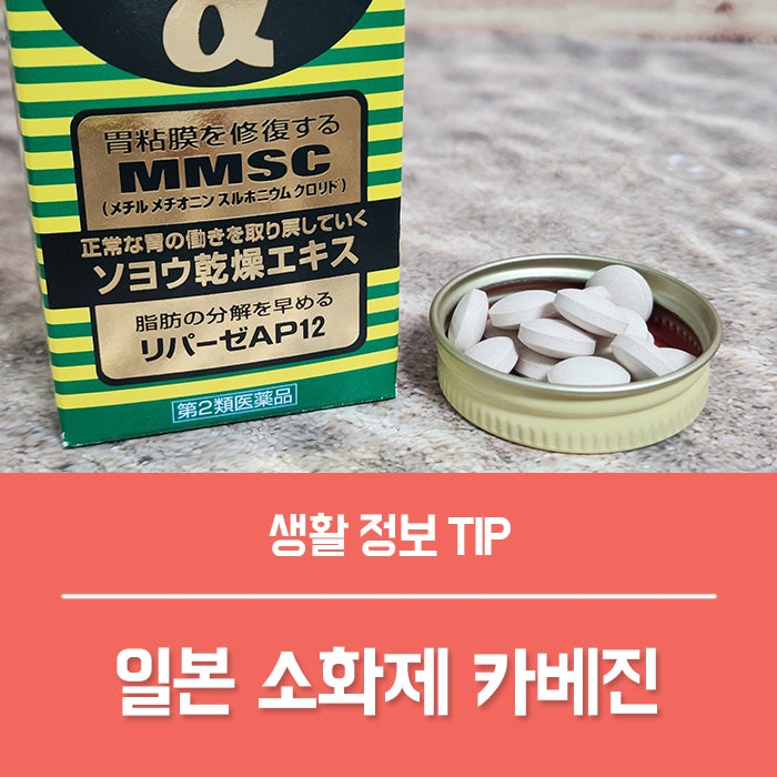 일본 소화제 카베진 효능 복용법, 일본 가면 왜 다들 사올까?