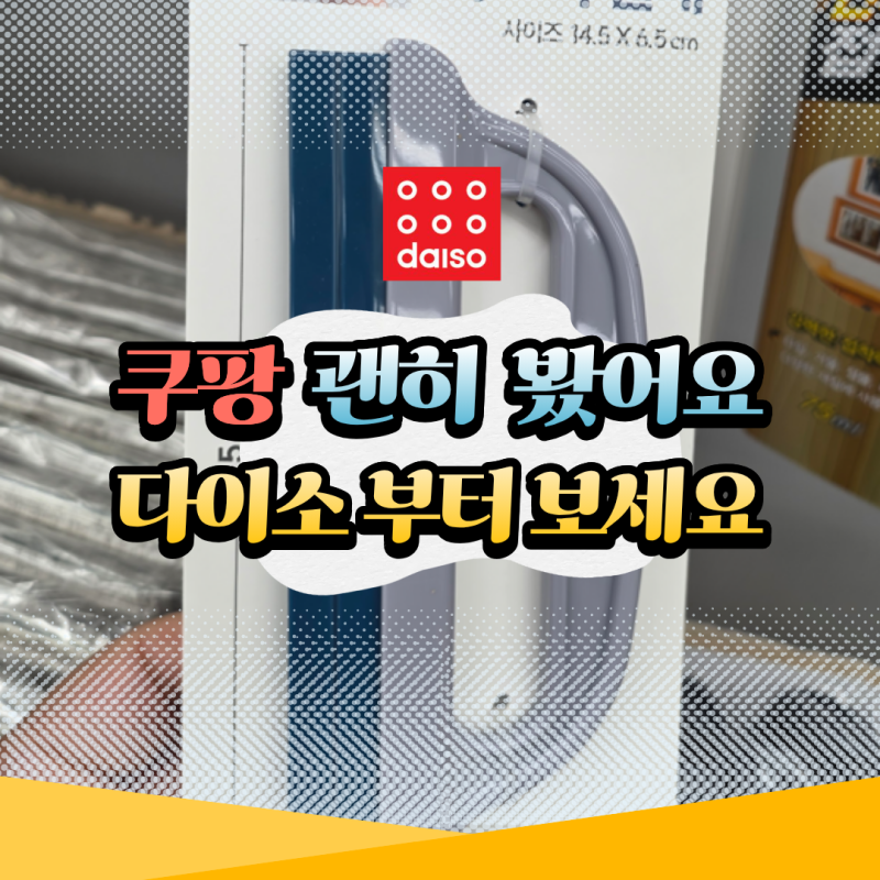 이걸 다이소에서 천원에 판다고요 쿠팡부터 찾아본 게 괜히 억울한 3가지