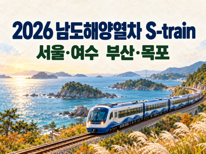 2026 남도해양열차 S-train 예약 방법｜서울-여수·부산-목포 노선 총정리