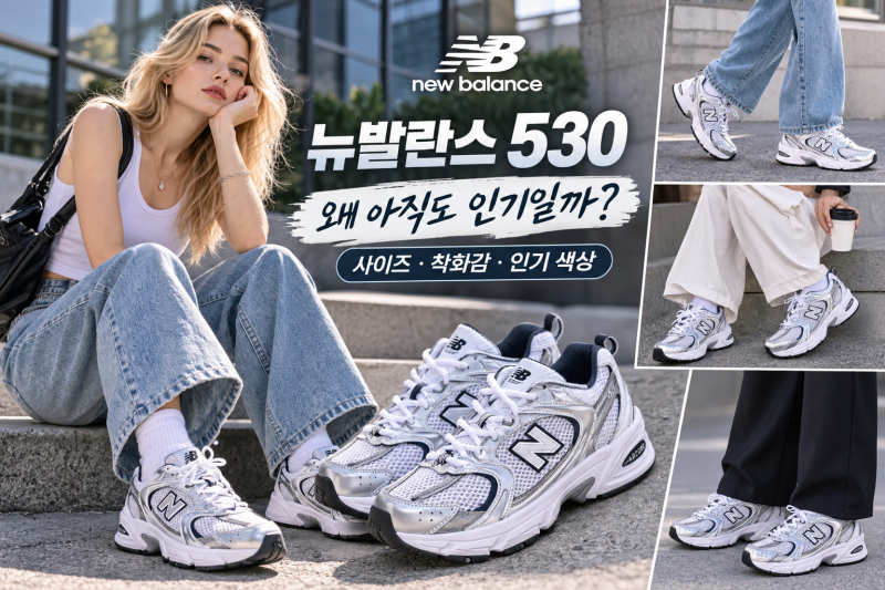뉴발란스 530 이제는 국민 운동화? 질리지 않는 이유부터 사이즈 착화감 인기 색상까지