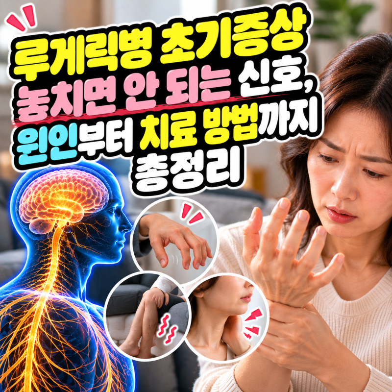 루게릭병 초기증상 놓치면 안 되는 신호, 원인부터 치료 방법까지 총정리