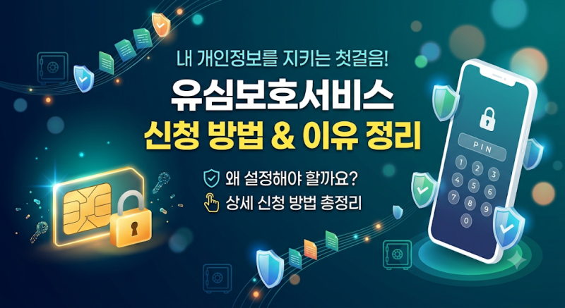 내 개인정보 지키는 유심보호서비스 신청 방법 및 설정 이유 정리