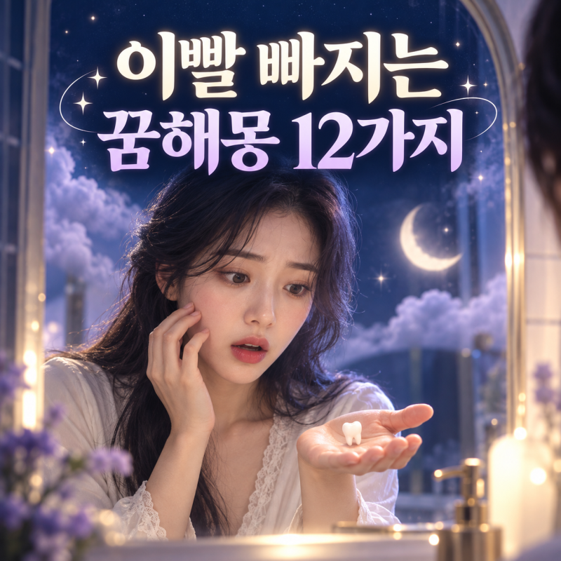 이빨 빠지는 꿈해몽 12가지, 앞니·어금니·피 나는 꿈 의미