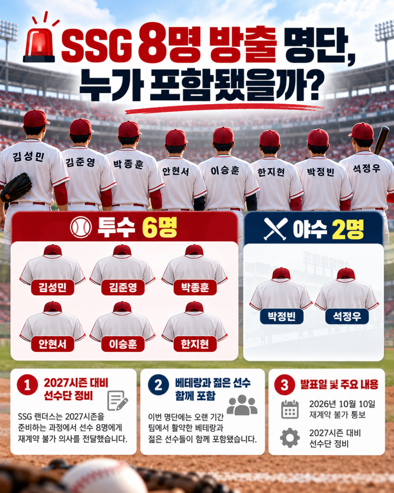 SSG 8명 방출 명단 공개, 65억 잠수함 박종훈까지 떠난다…17년 동행 마침표
