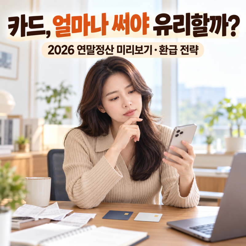 2026 연말정산 소득공제 , 카드·현금영수증 얼마나 써야 환급에 유리할까?