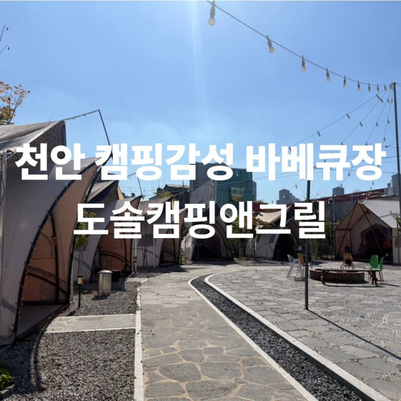 천안야외바베큐장 추천 | 캠핑감성 가득한 도솔캠핑앤그릴 후기
