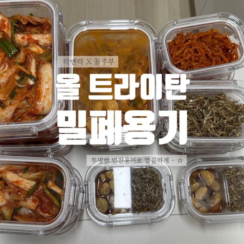 [락앤락X꿀주부]올 트라이탄 밀폐용기 데일리 스타트 세트
