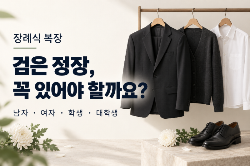 장례식장 복장 총정리｜남자·여자·학생·대학생, 정장 없을 때는?
