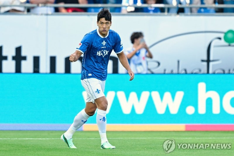 이호재 시즌 첫 도움! 다름슈타트 3대1 역전승, 컷백으로 연 동점골 장면