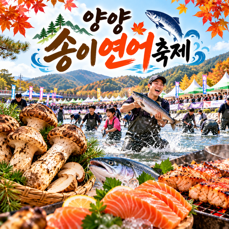 2026 양양송이연어축제 일정·체험·예약 총정리｜송이 보물찾기와 연어 맨손잡기