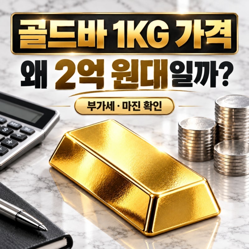 골드바 1KG 가격 2억원대, 계산에서 빠지기 쉬운 것