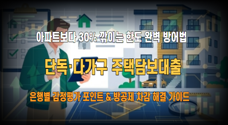 KB시세가 없는데 대출이 나올까? 은행별 단독·다가구 감정평가 산정 방식 및 꿀팁