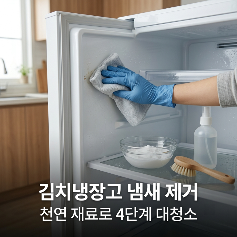 김치냉장고 냄새 제거 및 관리 노하우: 천연 탈취제 활용 4단계