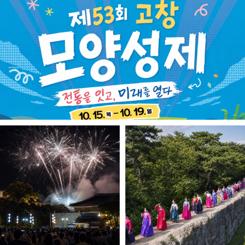 블랙이글스 에어쇼까지 2026 고창 모양성제 5일간 일정 가볼만한곳 총정리